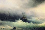 Ships in a Storm, Ivan Aivazovsky